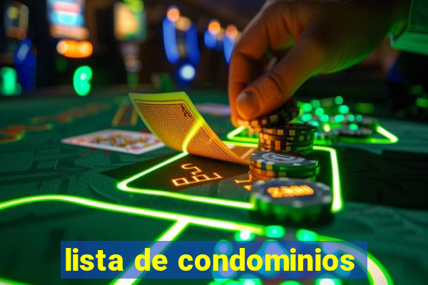 lista de condominios